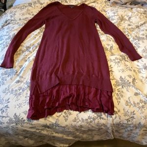 AE Burgundy tunic/sweater dress size Medium
